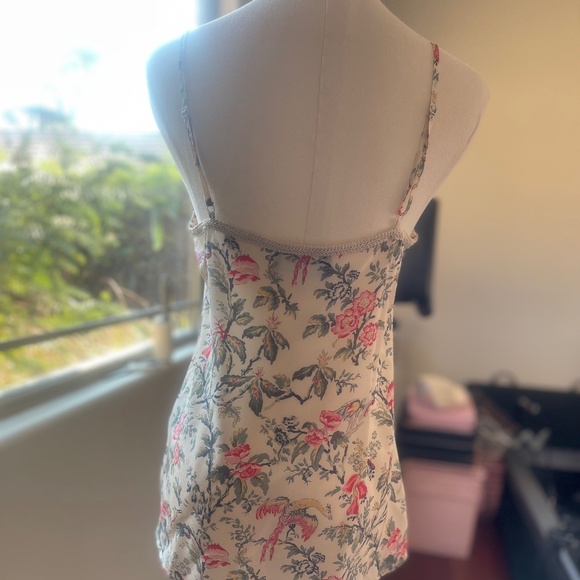 NWOT The Kooples Floral Silk Spaghetti Strap Top Sz Small - Picture 4 of 7